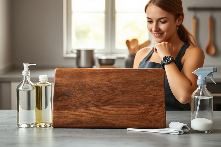 clean and maintain your cutting board