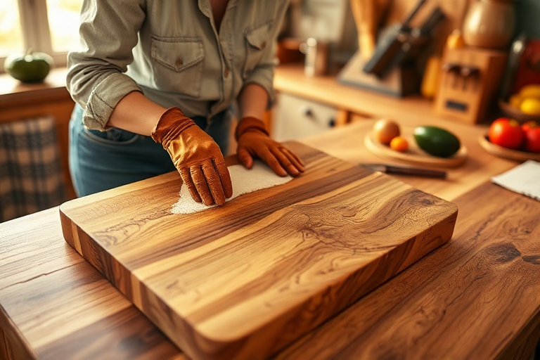 sanding cutting board