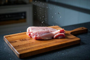 Wooden Cutting Board Safe for Cutting Raw Meat