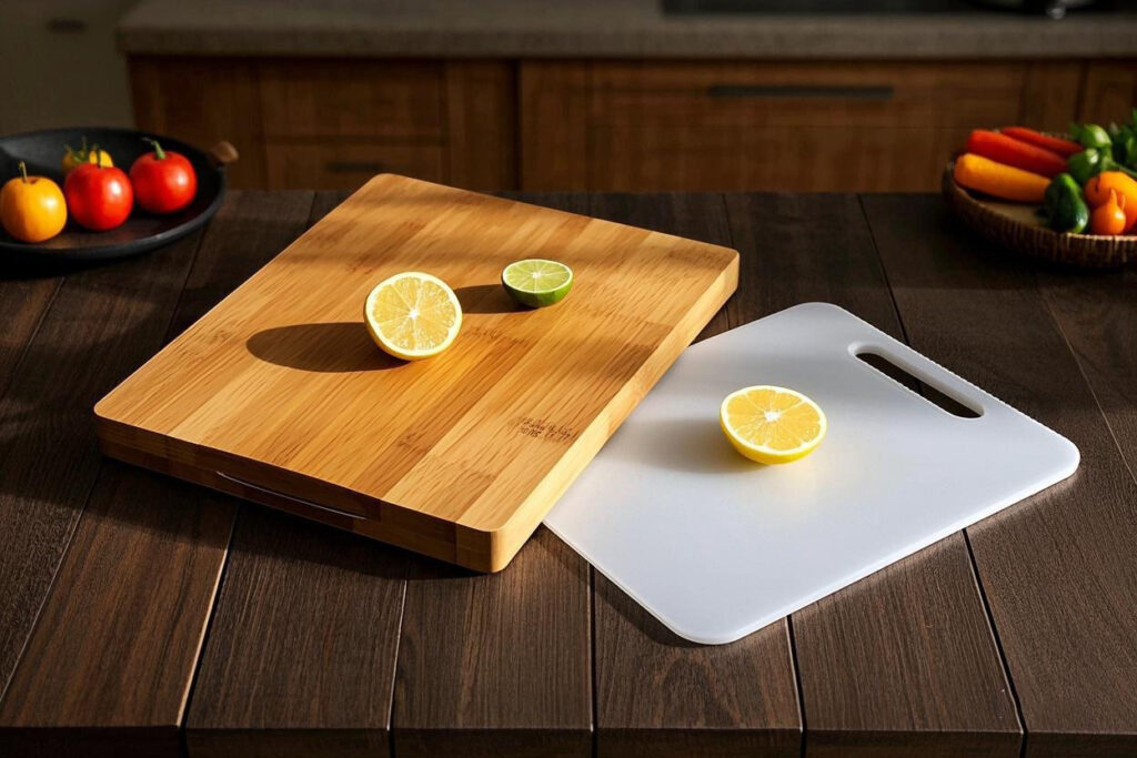 bamboo vs. plastic cutting board