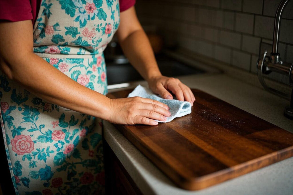 fixing knife marks and stains