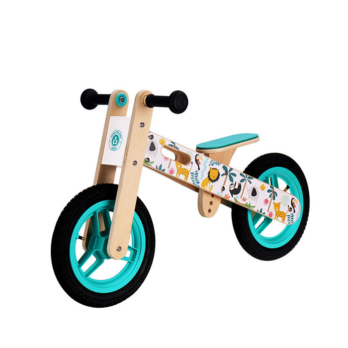 A diagram showing the core muscles engaged while using a balance bike