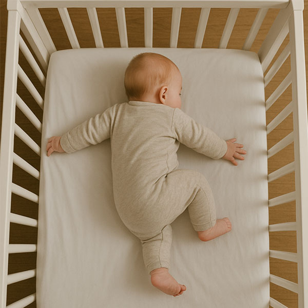 baby turning in crib