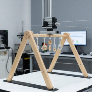 Compliance and sustainability of baby fitness stands and climbing frames